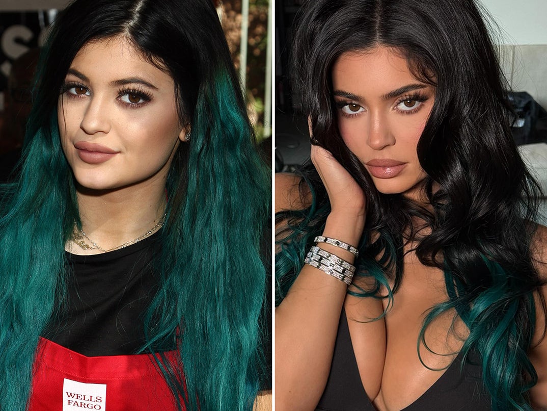 In honor of Kylie Cosmetics' 10th anniversary, Kylie Jenner went back to her 