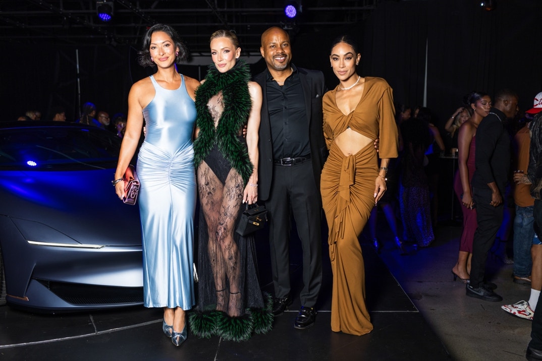 Selling Sunset Stars and Selling The City’s Jordyn Taylor Braff, with President of Karma Automotive, Marques McCammon, and SLS Concepts founder Sasha Lance attends the Karma Automotive’s 'Celebration of American Luxury and Supernatural Imagination', produced by SLS Concepts, in Los Angeles