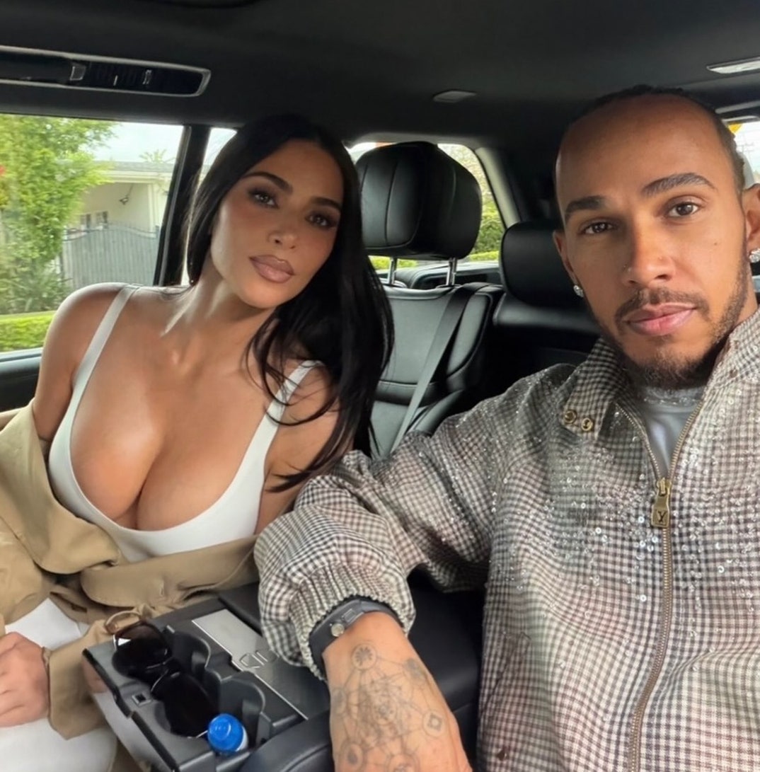 Kim Kardashian Lewis Hamilton Together 5