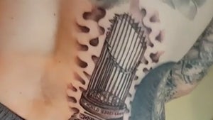 Paul Wall Gets Huge Astros World Series Tattoo After Making Team Custom Grillz