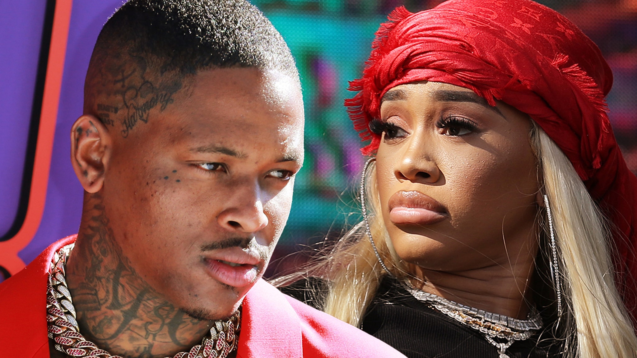 YG and Saweetie Have Heated Fight Broken Up By Cops