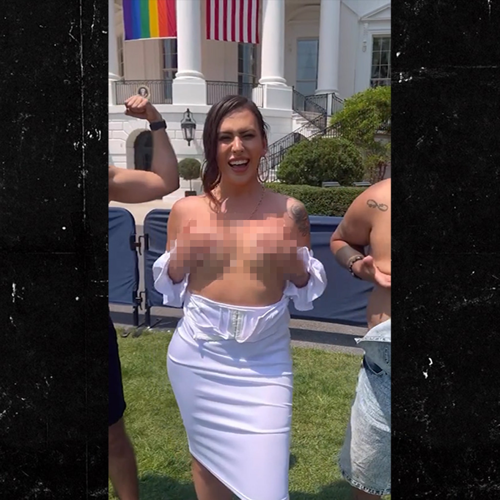 Trans Influencer Rose Montoya Banned From White House After Going Topless pic picture