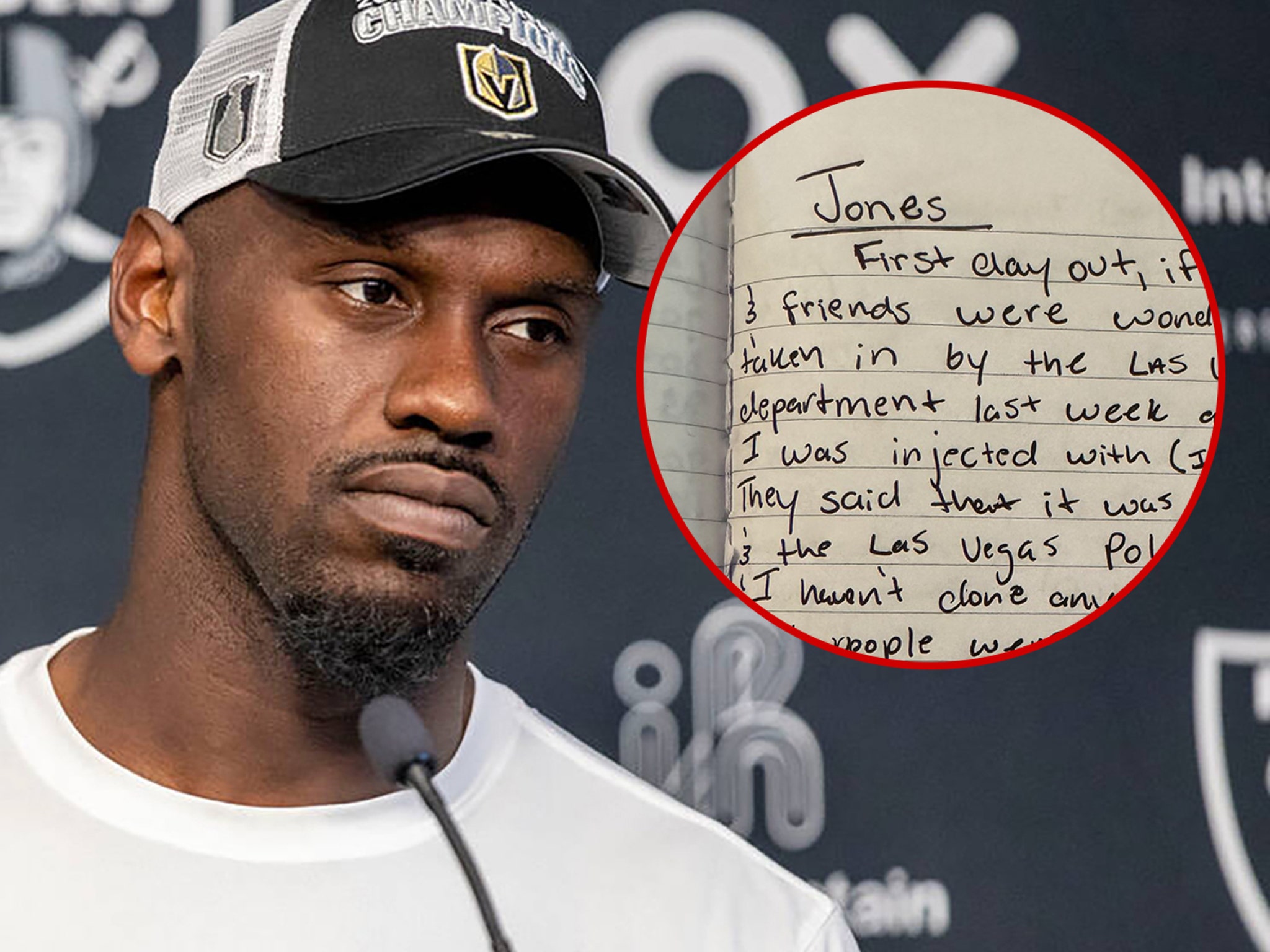 Las Vegas Raiders' Chandler Jones says he was recently hospitalized against  his will