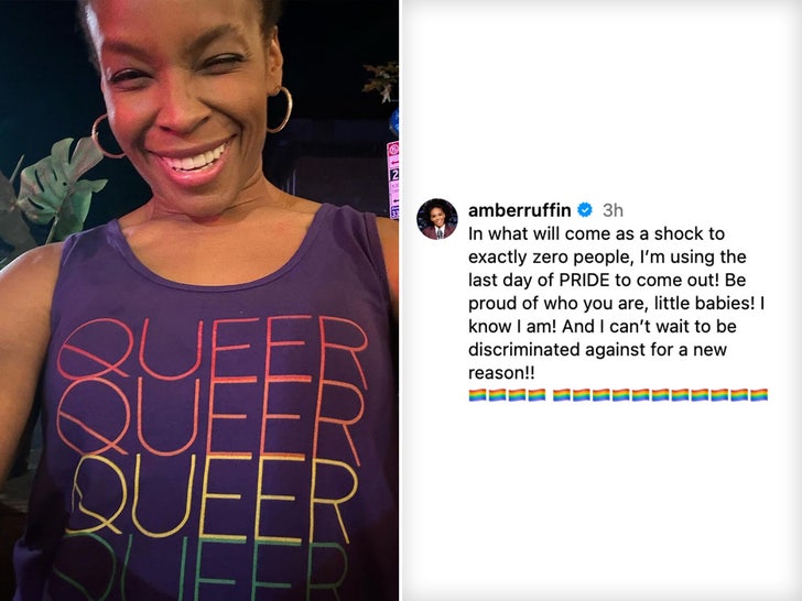 post su Instagram di Amber Ruffin con commento