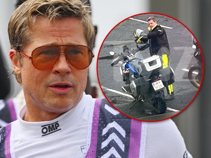 Brad Pitt recorre Islandia en moto y recuerda el accidente de Pax