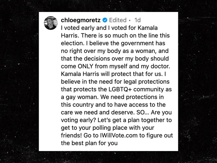 Actress Chlo� Grace Moretz comes out as gay at Kamala Harris endorsement