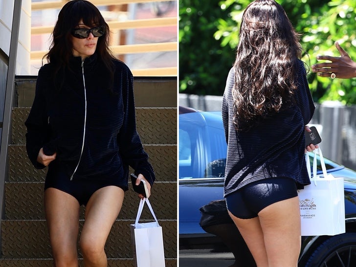 Një Bianca Censori e paturpshme largohet nga sallonin e Beverly Hills me Kanye West