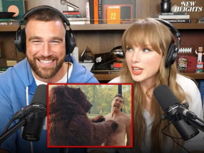 travis kelce taylor swift bear scene happy gilmore 2