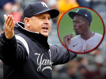 aaron boone and jazz chisholm jr getty yes network 1