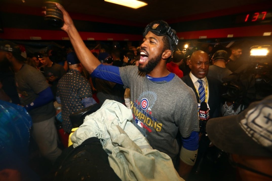 cubs world series locker room shirt