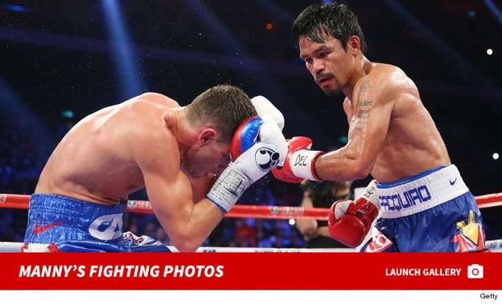 Manny Pacquiao's Fighting Photos