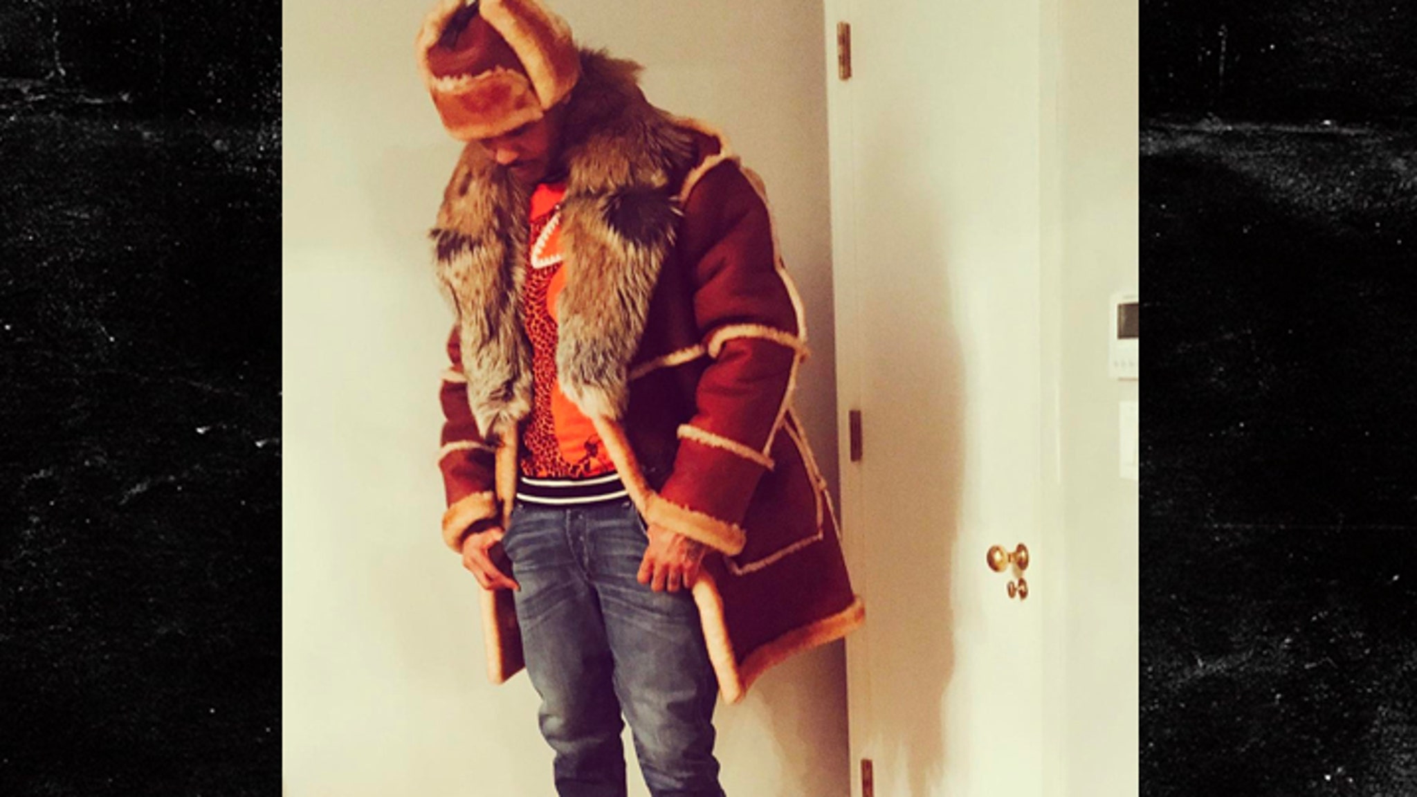 Carmelo Anthony Drops $5,500 On Furry Postgame Outfit