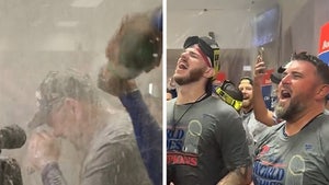 Texas Rangers Blare Creed, Suck Down Booze To Celebrate World Series Win