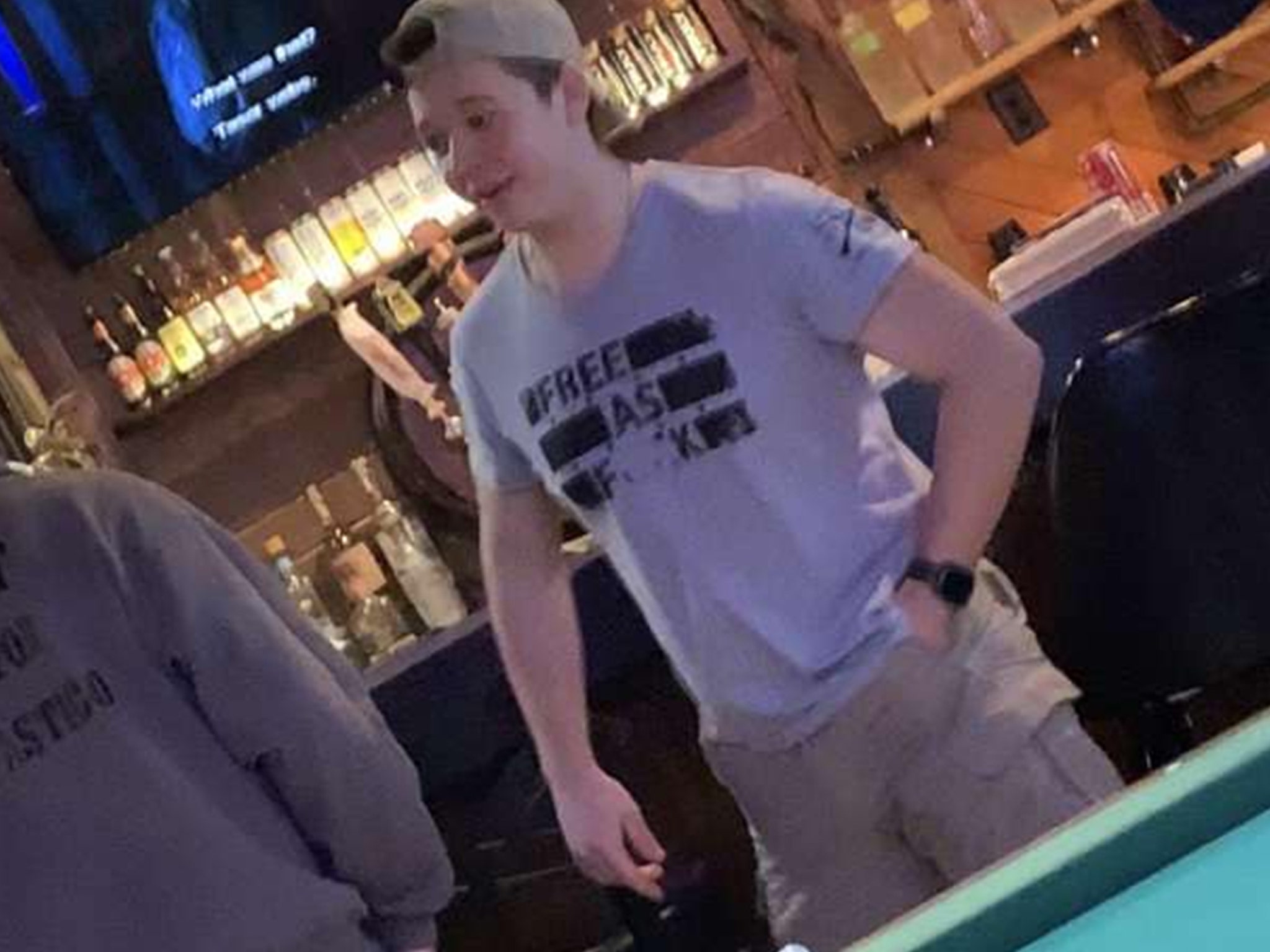 Kyle Rittenhouse Has Beer At Bar With Shirt That Says Free As F