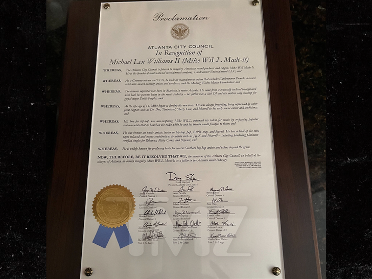 Stadtrat von Atlanta in Anerkennung von Michael Len Williams (Mike will made-it)
