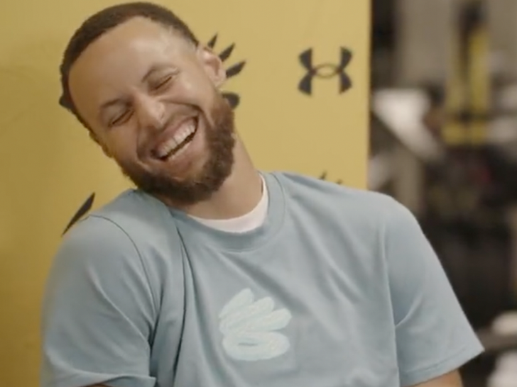 steph curry laughing