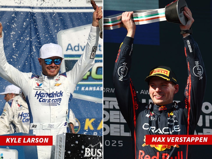 kyle larson max verstappen getty