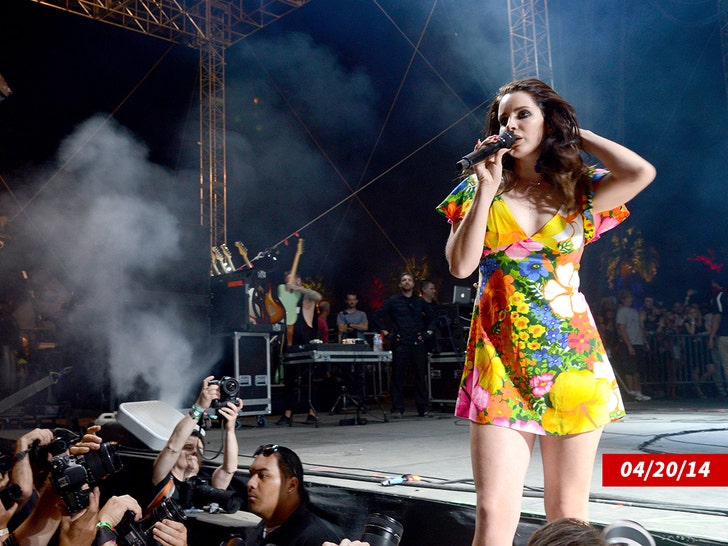 Lana del Rey在Coachella Getty
