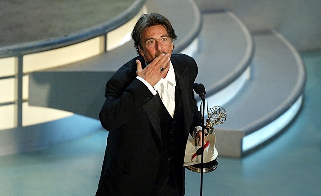 Al Pacino accepts the award for Best Actor in a Miniseries or Movie for 'Angels in America' -- 56th Annual Primetime Emmy Awards