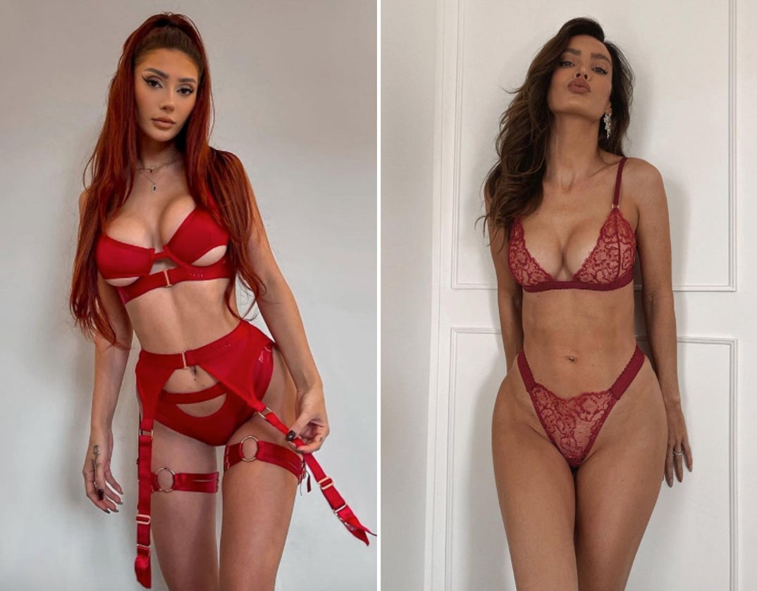 Francesca Farago (28) vs. Sarah Stage (37) -- Red-Hot Lingerie Edition