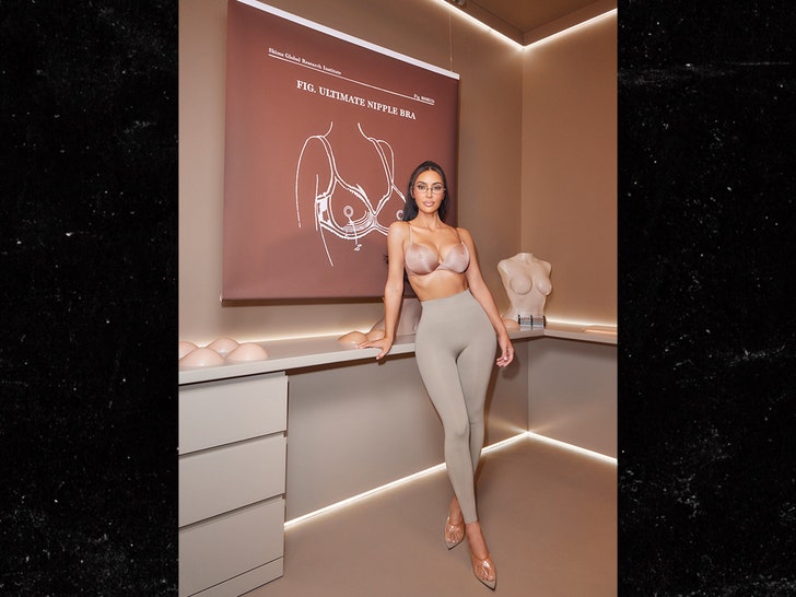 These Nipples Are Harder': Kim Kardashian's New Lingerie Product