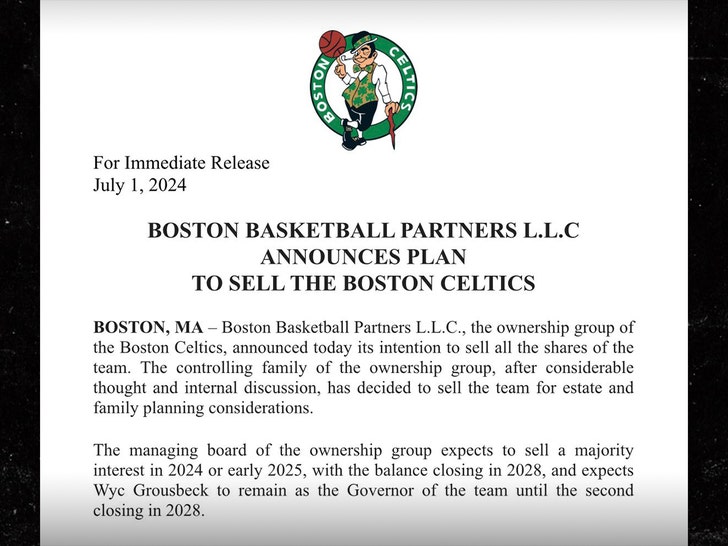 Celtics Owner Wyc Grousbeck Selling Stake In Team After Org Wins 18th NBA  Title