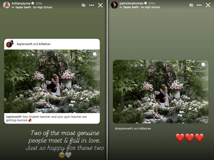 Patrick, Brittany Mahomes Celebrate Taylor Swift's Engagement To Travis  Kelce
