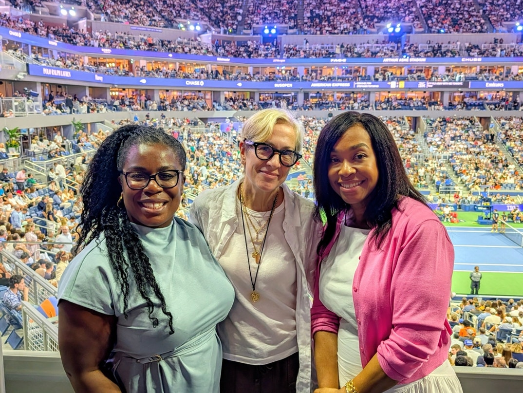 Uzo Aduba, Betsy Beers and Shonda Rhimes