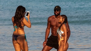 D-Wade & Gabby Recruit Thong Chick for Couples Pic