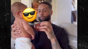 Odell Beckham Jr. Teaches 3-Month-Old Son Football Lessons, Don't Drop The Ball!