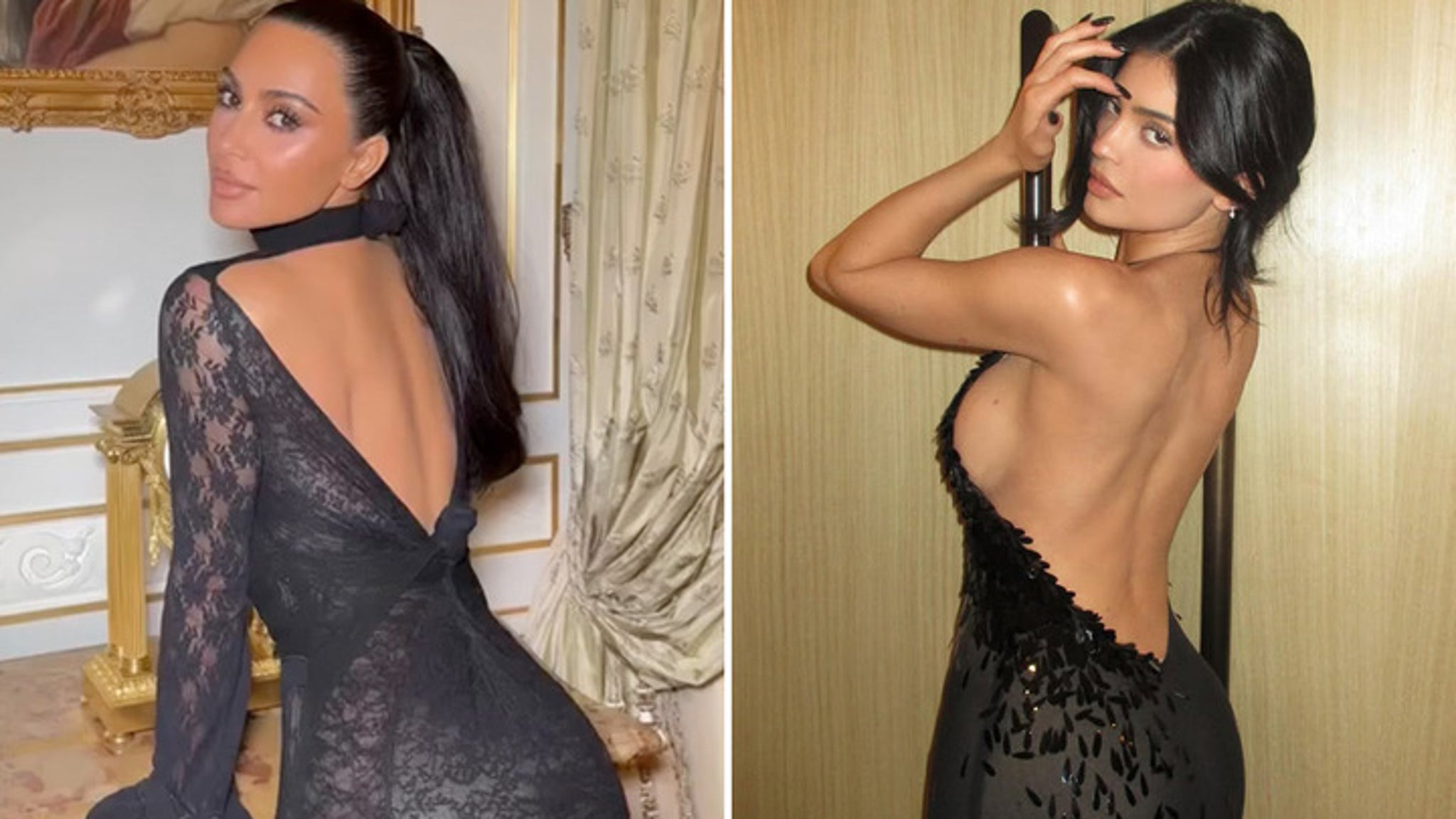 Kim Kardashian vs. Kylie Jenner Who’d You Rather?! (Bare Back Sisters Edition)