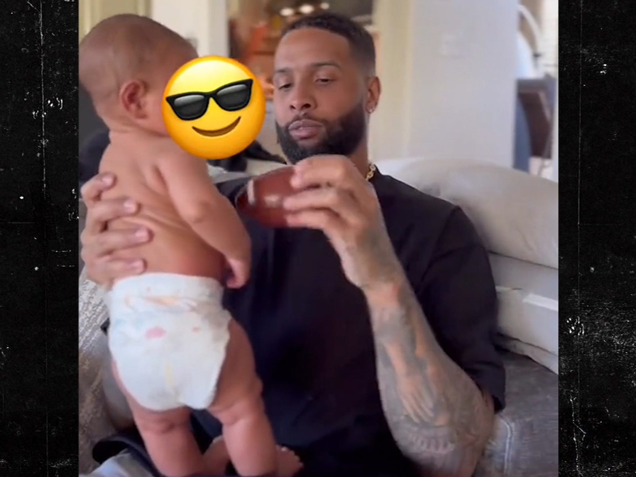 Yahoo Sports on X: Odell Beckham Jr. spent his Sunday babysitting