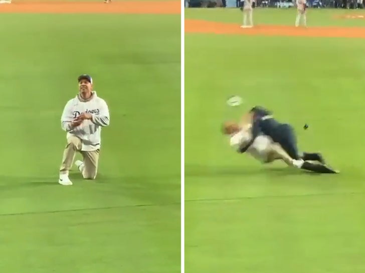 Dodgers Fan Invades Field For Surprise Marriage Proposal, Gets Speared By Security