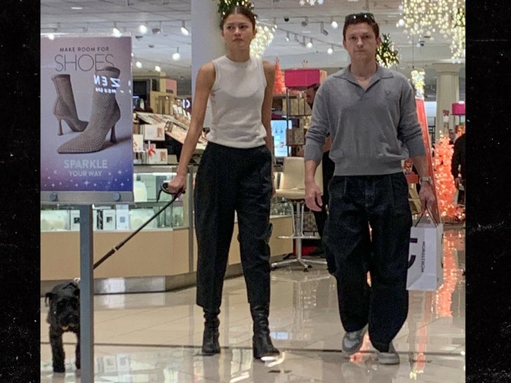 Tom Holland and Zendaya Go Shopping At Nordstrom