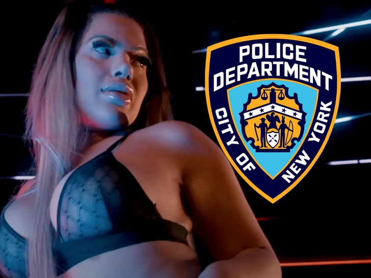 In the rap video, Twerking NYPD Detective Star as Str! pp