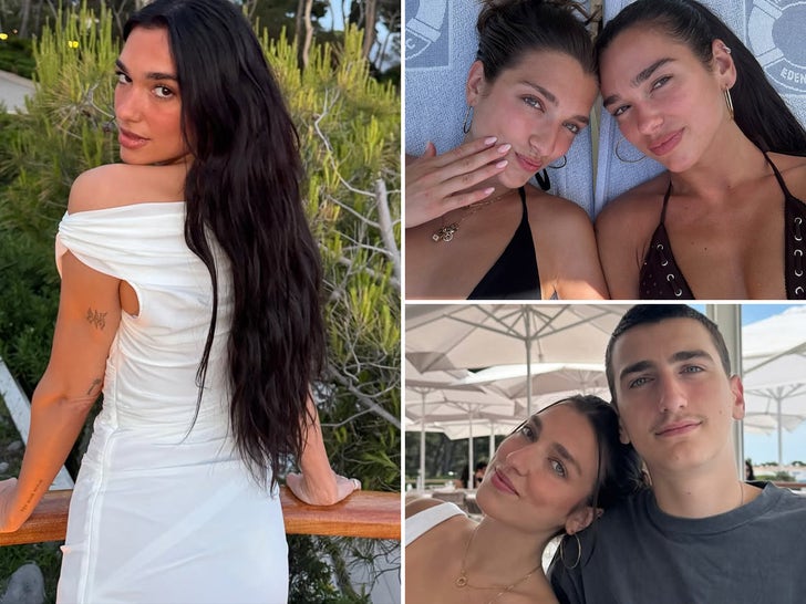 Dua Lipa shares family pleasure under the sun with baby bro and sister