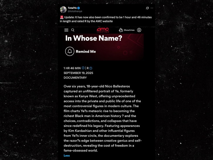 Kanye West Post sobre documental