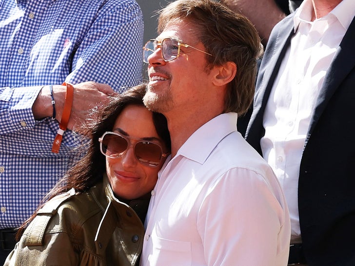 Brad Pitt and Ines de Ramon Together