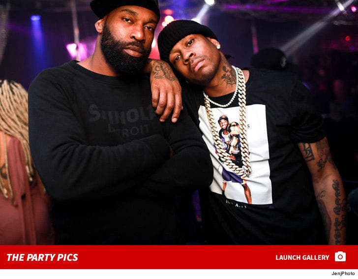 Allen Iverson and Baron Davis Party at Ace of Diamonds