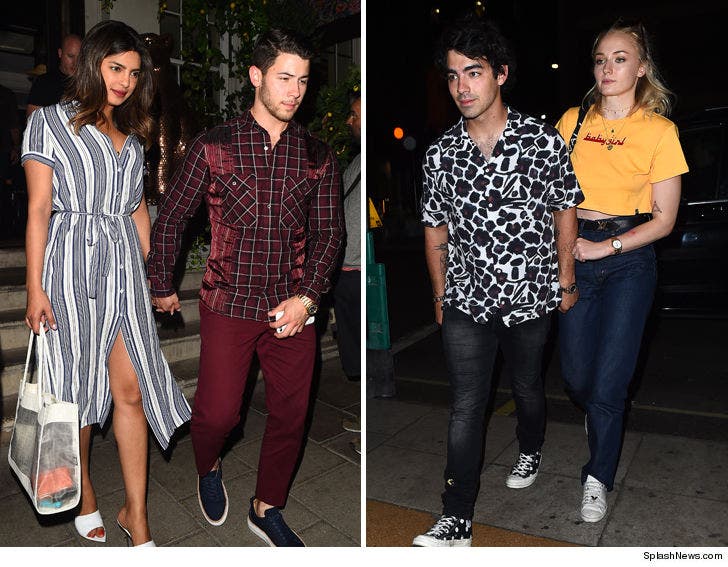 Nick and Joe Jonas Double Date with Older Bro Kevin :: 0716-nick-jonas-and-priyanka-chopra-joe-jonas-and-sophie-turner-splash-3