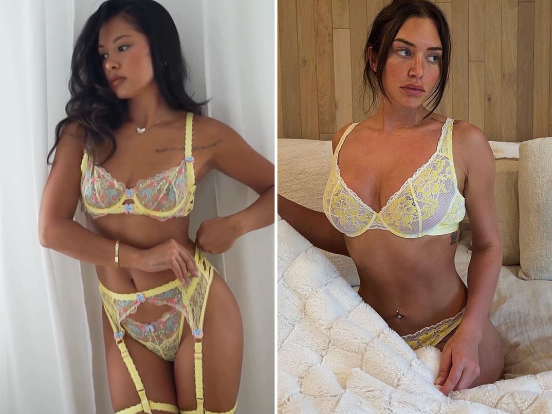 Ammika Harris vs. Stassie Karanikolaou -- Yellow Lingerie Edition