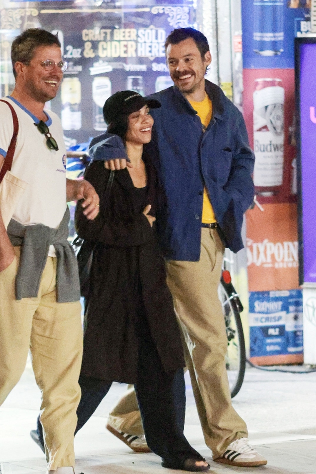 Zoe Kravitz Harry Styles Heat Cozy Up NYC 3