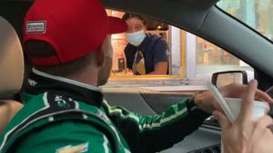 NASCAR Driver Ross Chastain Hits McDonald's During Rain Delay, Staff Freaks Out!
