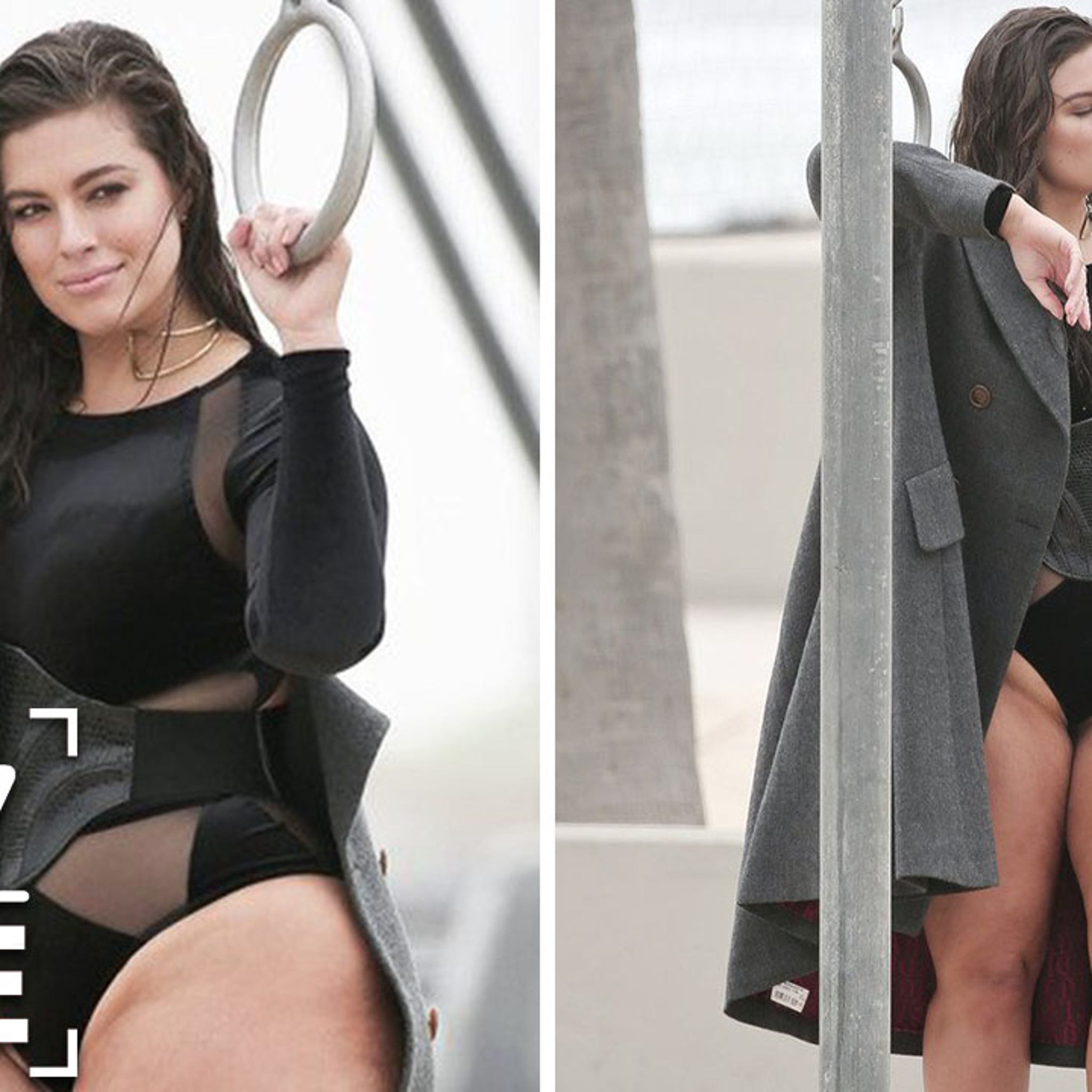 Ashley Graham strips down to a tiny bikini with Sports