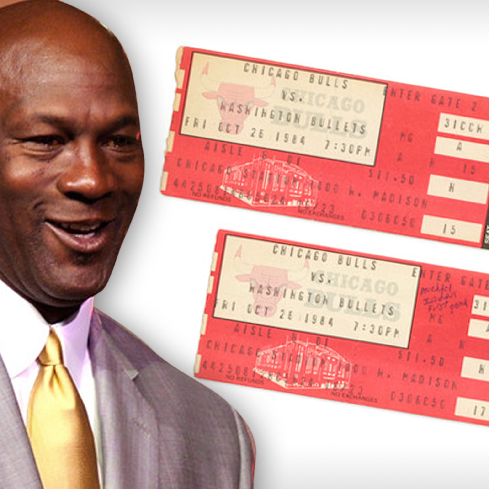 Ticket Stubs For Michael Jordan's NBA Debut Game Expected To Fetch
