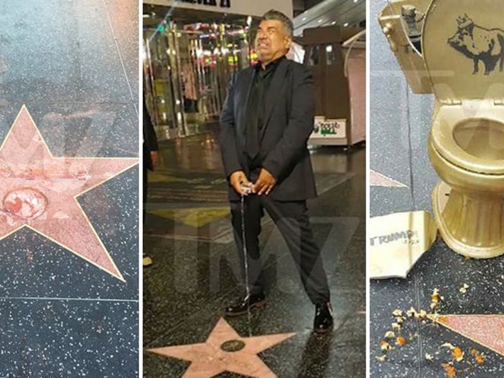 Trump's Walk of Fame Star is destroyed