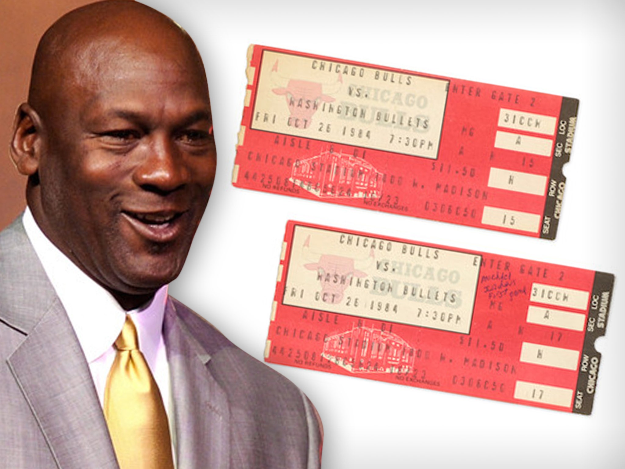 Unused Ticket to Michael Jordan's Bulls Debut Nets $468,000