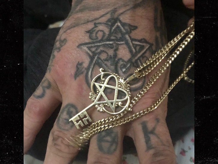 bam margera and father braclet