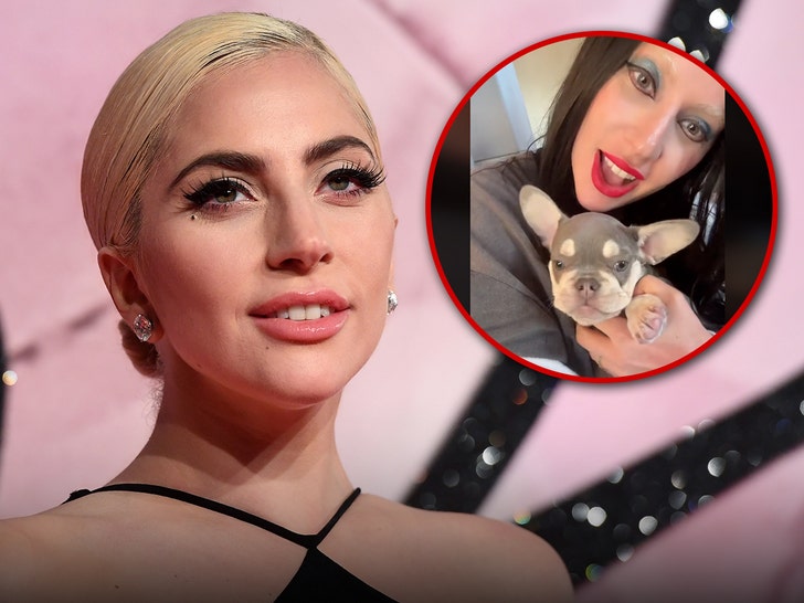 lady gaga and new dog insta getty 1