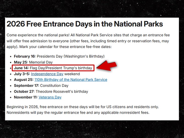 national park trump birthday sub